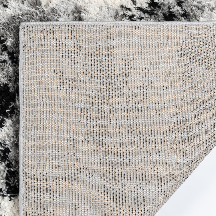 Gertmenian Thayer Garda Modern Abstract Microfiber Plush Shag Area Rug